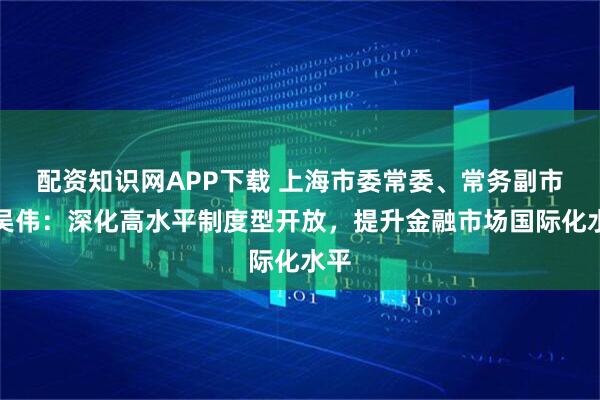 配资知识网APP下载 上海市委常委、常务副市长吴伟：深化高水平制度型开放，提升金融市场国际化水平